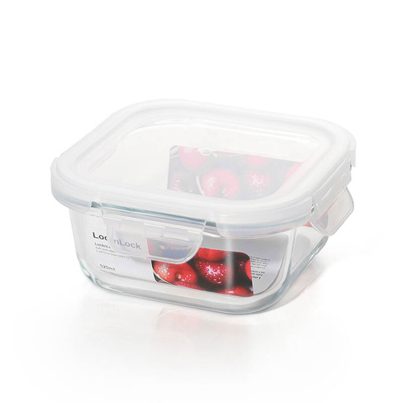 Blanc glass food container 6PCs - White - 320ml, 370ml, 520ml, 640ml, 800ml 1040ml - LLG1101, LLG1102, LLG1103, LLG1104, LLG1105, LLG1106 image number null